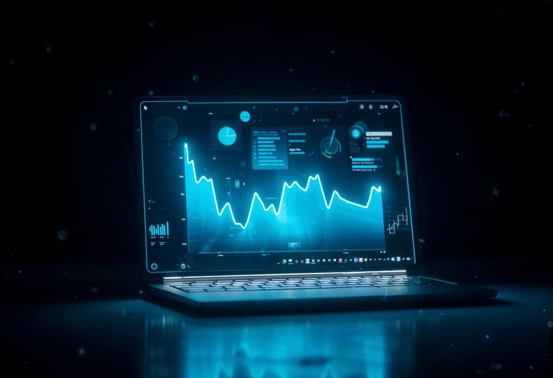 AI trading laptop